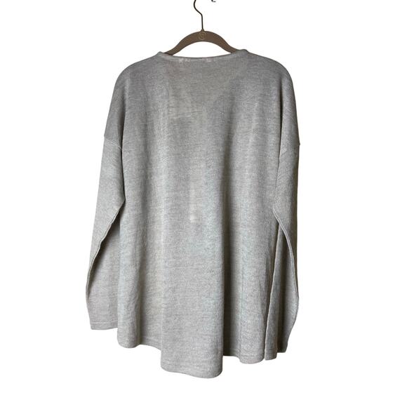 NWT Soft Surroundings Beige Pullover Top w/Zipper Sz L - Picture 2 of 8